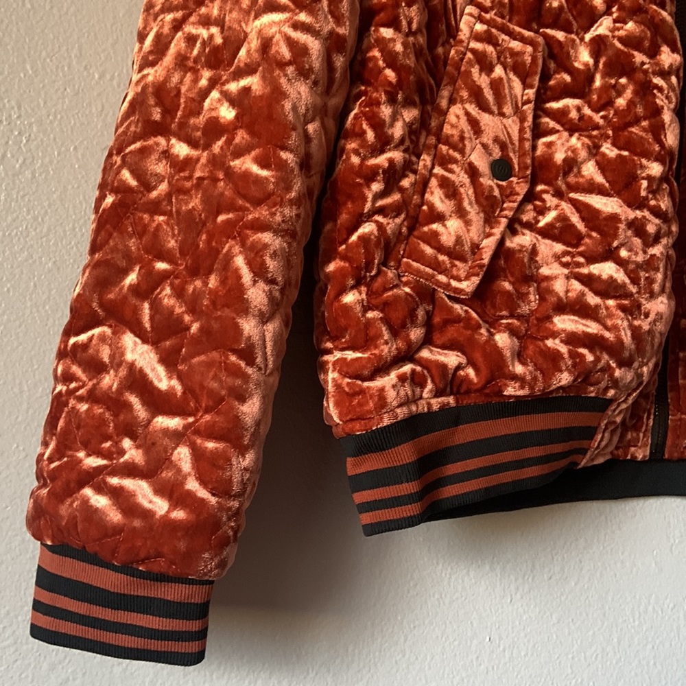 Bernardo Rust Colored Bomber Style Jacket - Picture 3 of 5